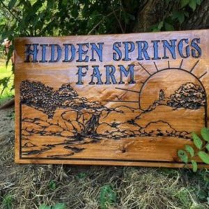 Personalized Outdoor Farm Signs