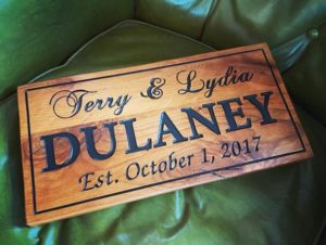 Custom Wood Anniversary Gift