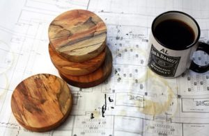 Custom Wood Drink Coaster