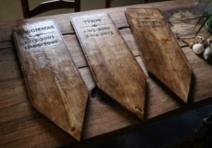 Pet Cemetery Headstones