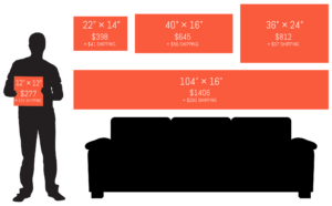Common sign sizes and prices