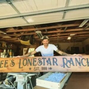 Hanging Gate Sign with Est. Year