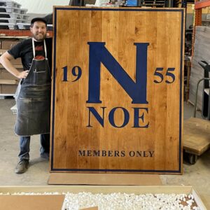 Large Double Sided Sign for Club Entrance