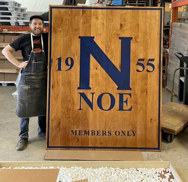Large Double Sided Sign for Club Entrance