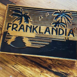 Tropical Lake House Nickname Sign