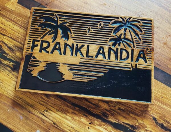Tropical Lake House Nickname Sign