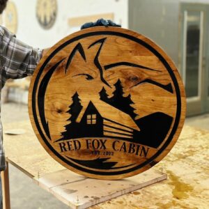 Classic Shape Cabin Sign with Date