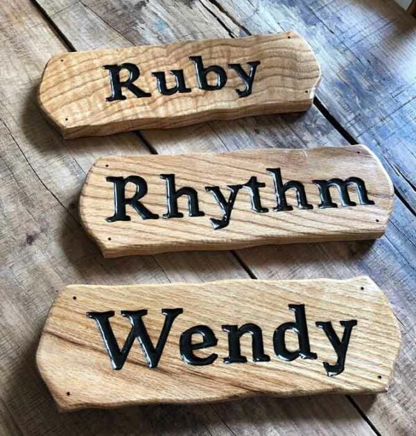 horse name plaques