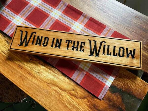 wind in the willow horse stall sign