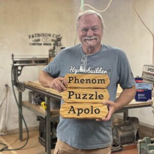 Horse Name Signs with Live Edge