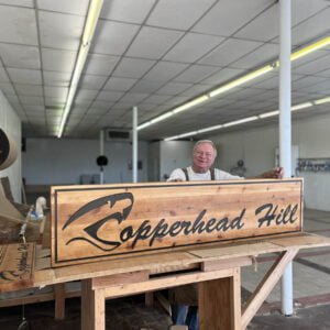 Large Name Sign with Logo
