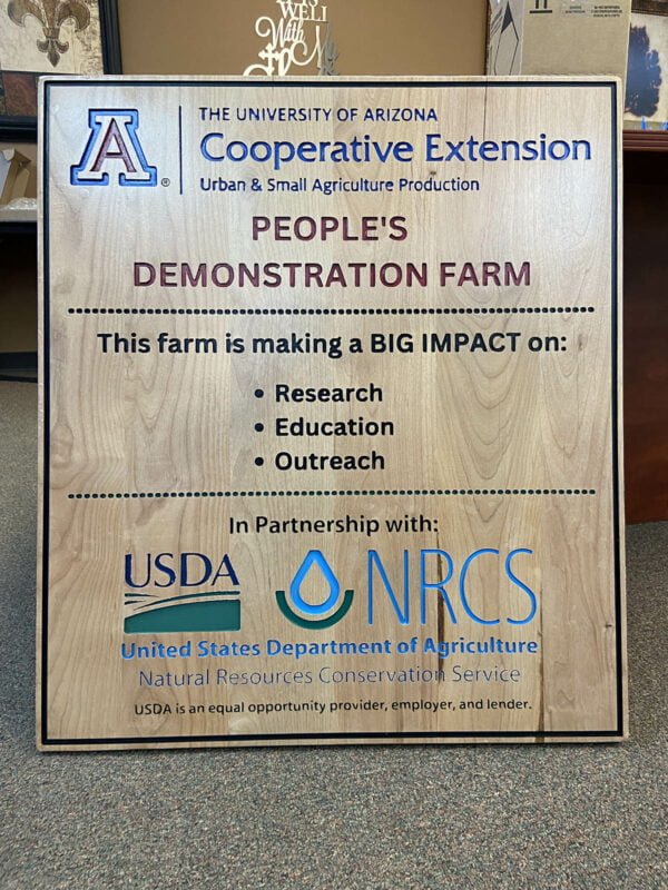 Outdoor Dedication Sign