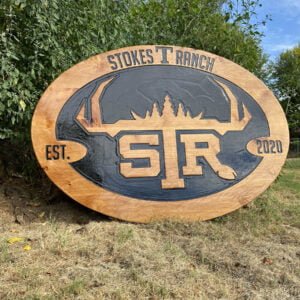 Oval Ranch Sign with Est. Date