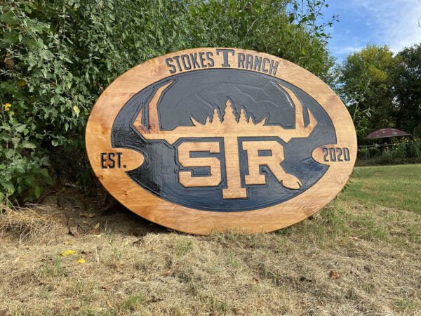 Oval Ranch Sign with Est. Date