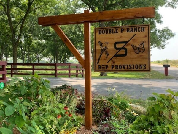 Ranch Logo Sign with Wildlife Imagery
