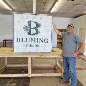 Rustic Sign with Whitewash Background