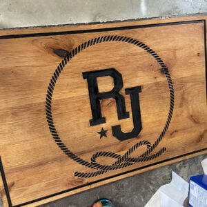 Sign with Rope accents
