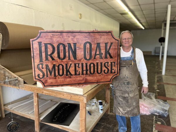 Smokehouse Sign with Unique Corners