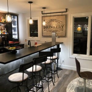 Whitewashed Home Bar Sign